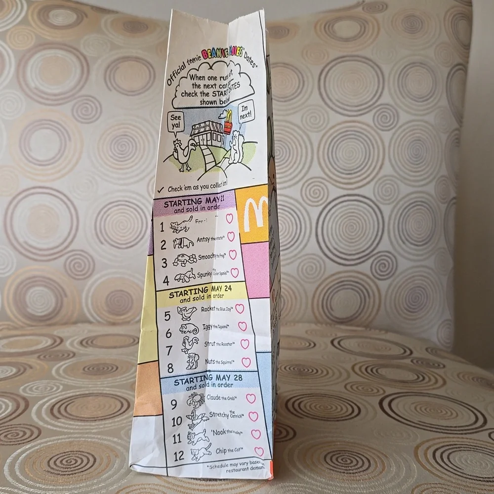 1999 McDonalds Happy Meal❤TY Teenie Beanie Babies☆Full Set New Unopened Packages - Picture 14 of 14